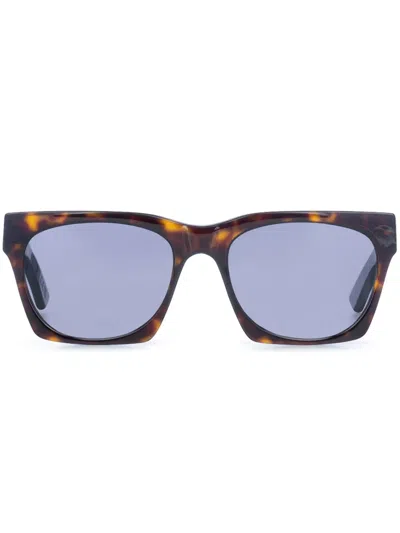 Face Hide Wayfarer-frame Sunglasses In 褐色