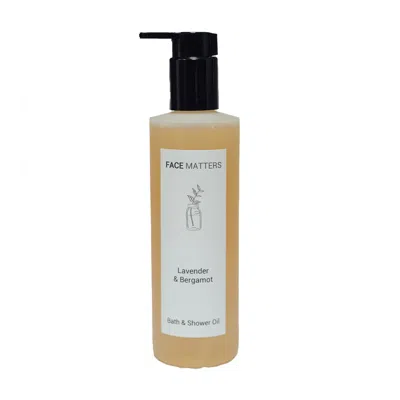 Face Matters Skincare Neutrals Lavender & Bergamot Bath & Shower Body Oil In Brown