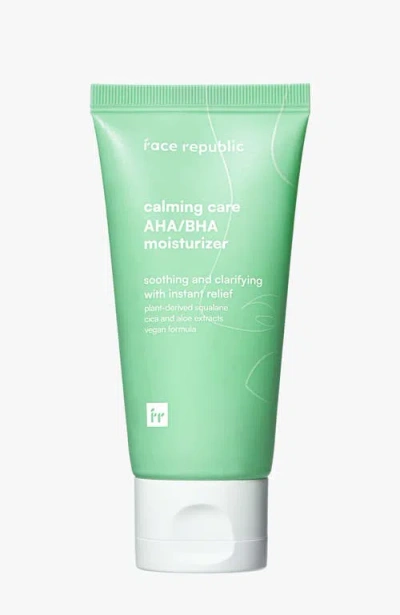 Face Republic Calming Care Aha/bha Moisturizer In Transparent