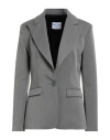 Face To Face Style Woman Blazer Grey Size 8 Pes, Viscose, Elastane