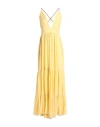 Face To Face Style Woman Maxi Dress Yellow Size 6 Viscose