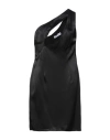 Face To Face Style Woman Short Dress Black Size 8 Viscose In Black