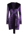 Face To Face Style Woman Mini Dress Purple Size 10 Pes, Elastane