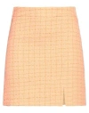 Face To Face Style Woman Mini Skirt Orange Size 4 Cotton, Pes - Polyethersulfone In Orange