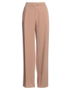 Face To Face Style Woman Pants Camel Size 4 Pes, Rayon, Elastane In Beige