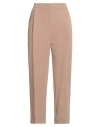 Face To Face Style Woman Pants Camel Size 8 Pes - Polyethersulfone, Rayon, Elastane