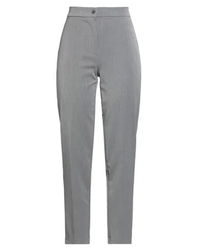 Face To Face Style Woman Pants Grey Size 8 Polyester, Viscose, Elastane