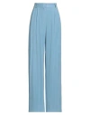 Face To Face Style Woman Pants Light Blue Size 8 Viscose, Polyester