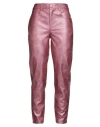 Face To Face Style Woman Pants Pink Size 6 Viscose, Polyurethane