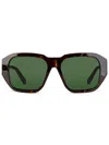 Facehide Brown Broken Cosmo Glasses In Brown
