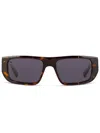 Facehide Face.hide Brown Broken Vision Glasses In Brown