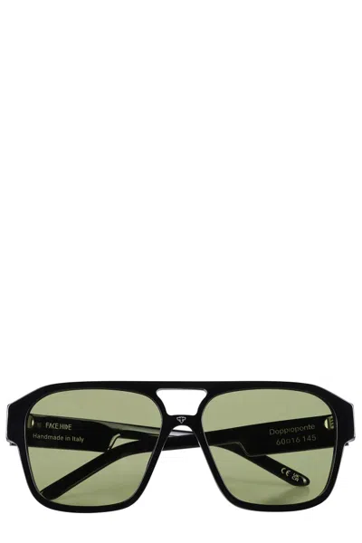 Facehide Face.hide Double Bridge Glasses - Black Temple