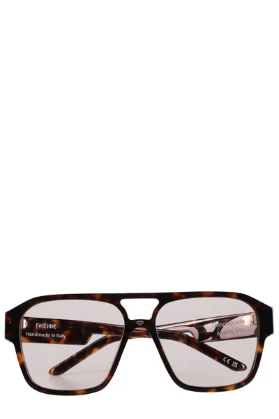 Facehide Face.hide Havana Double Bridge Glasses - Havana Temple