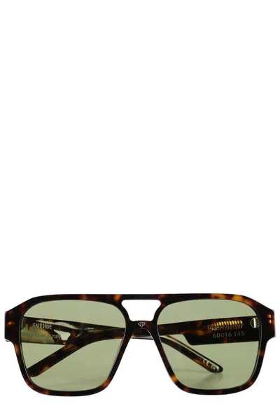 Facehide Havana Double Bridge Glasses - Havana Temple In Brown