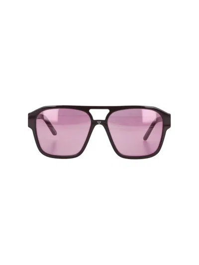 Facehide Men's Acetate Sunglasses In Red