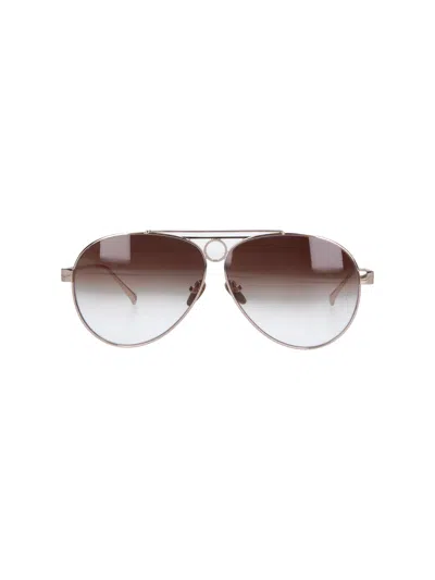 Facehide Men's Aviator Metal Sunglasses In Gold