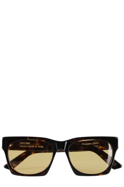 Facehide Number 0 Glasses - Brown Temple
