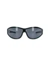 Facehide Oversized Shield Sunglasses In Green
