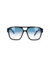 Facehide Oversized Square Sunglasses In Blue