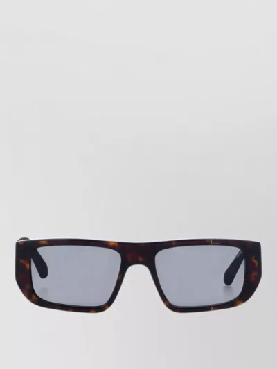 Facehide Rectangular Sunglasses Dark Lenses Tortoiseshell Frame