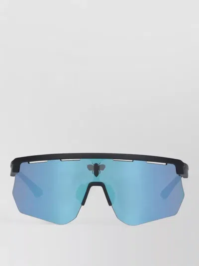 Facehide Rectangular Sunglasses Sculpted Frame Tinted Lenses
