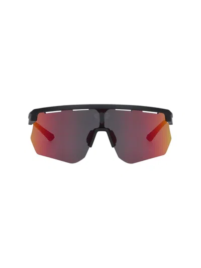 Facehide Sport Shield Sunglasses In Red