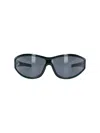 Facehide Oversized Shield Sunglasses In Green