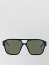 Facehide Sunglasses Dark Lenses Rectangular Frame Thick Temples