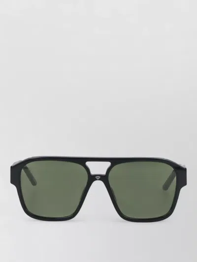 Facehide Sunglasses Dark Lenses Rectangular Frame Thick Temples