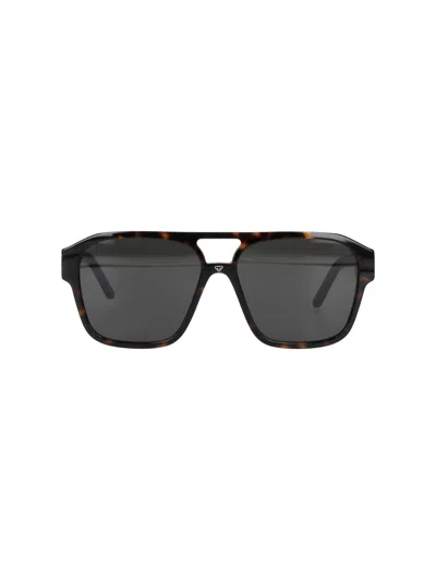 Facehide Sunglasses "doppioponte" In Brown