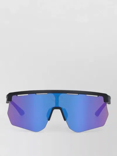 Facehide Sunglasses Rectangular Rimless Frame Statement Lenses