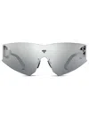 Facehide Face.hide Vertigo Glasses In Acetate With A Futuristic Shape In Gray