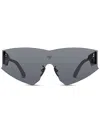 Facehide Face.hide Vertigo Glasses In Acetate With A Futuristic Shape In Gray