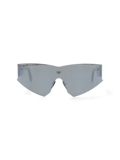 Facehide Glasses In Acetate With A Futuristic Shape In Grey