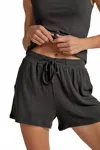 Faceplant Dreams Soft Lounge Shorts In Black In Black