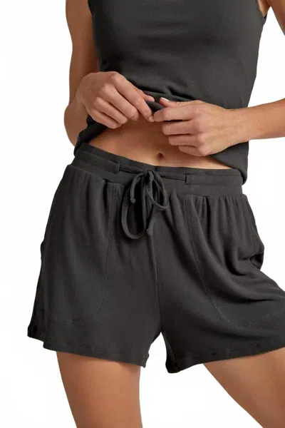 Faceplant Dreams Soft Lounge Shorts In Black