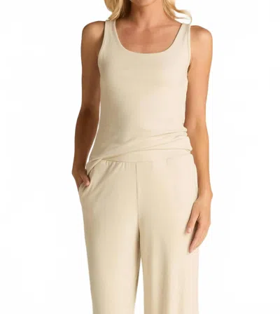 Faceplant Dreams Soft Tank Top In Beige In Nude