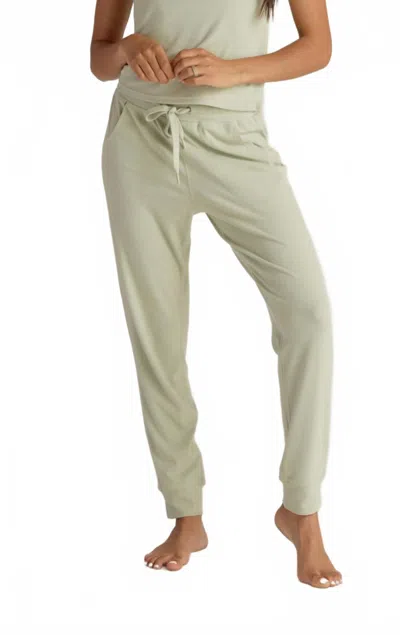 Faceplant Dreams Women's Soft Collection Lounge Jogger In Sage In Green