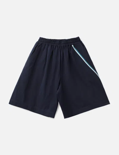 Facetasm Athletic Striped Shorts In Black