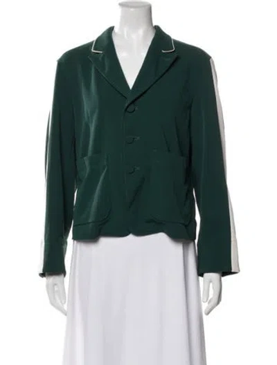Pre-owned Facetasm Blazer In Green