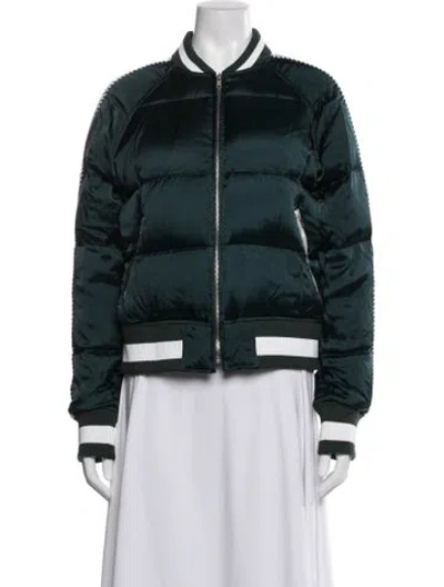 Pre-owned Facetasm Bomber Jacket W/ Tags In Green