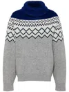 Facetasm Contrasting-panel Jumper In Grey