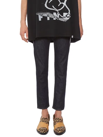 Facetasm Jeans With Coloured Sideband In Black