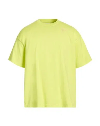 Facetasm Man T-shirt Lime Green Size 5 Cotton