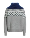 Facetasm Man Turtleneck Light Grey Size 5 Wool, Mohair Wool, Nylon