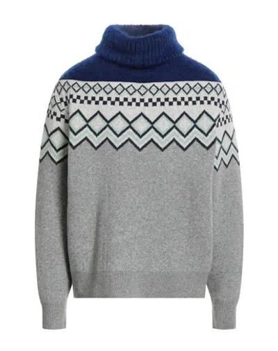 Facetasm Man Turtleneck Light Grey Size 5 Wool, Mohair Wool, Nylon