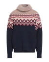 Facetasm Man Turtleneck Navy Size 5 Wool, Mohair Wool, Nylon