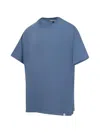 Facetasm Striped-print Logo-patch T-shirt In Blue