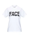 Facetasm Logo Print Cotton Jersey T-shirt In White