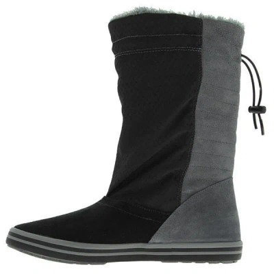 Pre-owned Facile Size 7 / 8 / 11 Women  Mid-calf Boots 749526 001 Black Gray